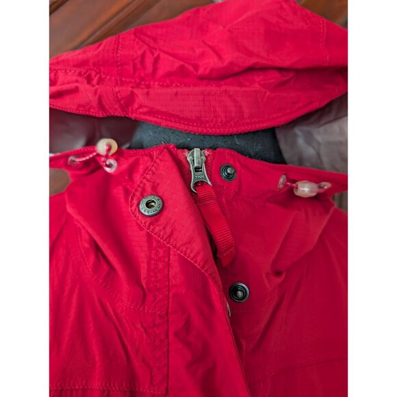 Women's Red Hooded Jacket - Picture 3 of 12